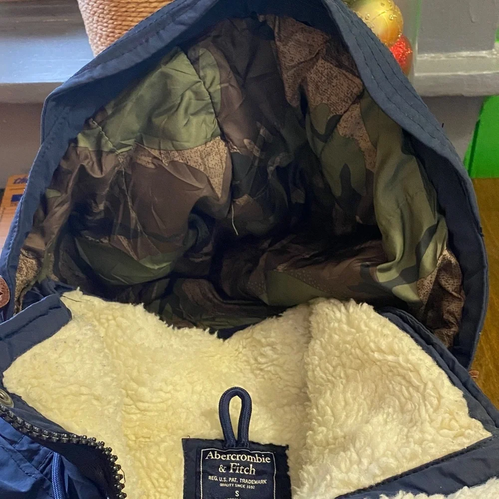 Abercrombie & Fitch Navy Field Jacket - Picture 3 of 11